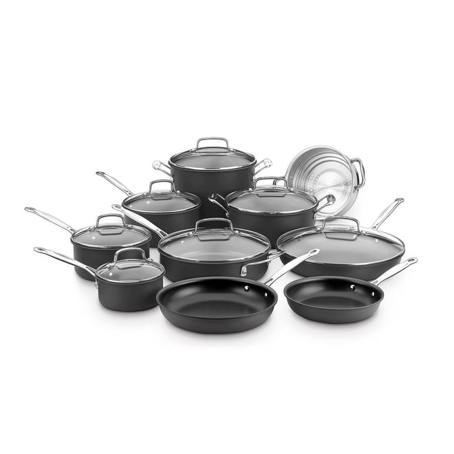Cuisinart Hard Anodized 17-pc. Cookware Set 66-17N, Color: Dk Gray