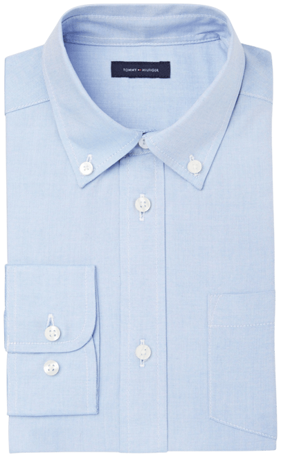 Big Boys Front Pocket Pinpoint Oxford Shirt