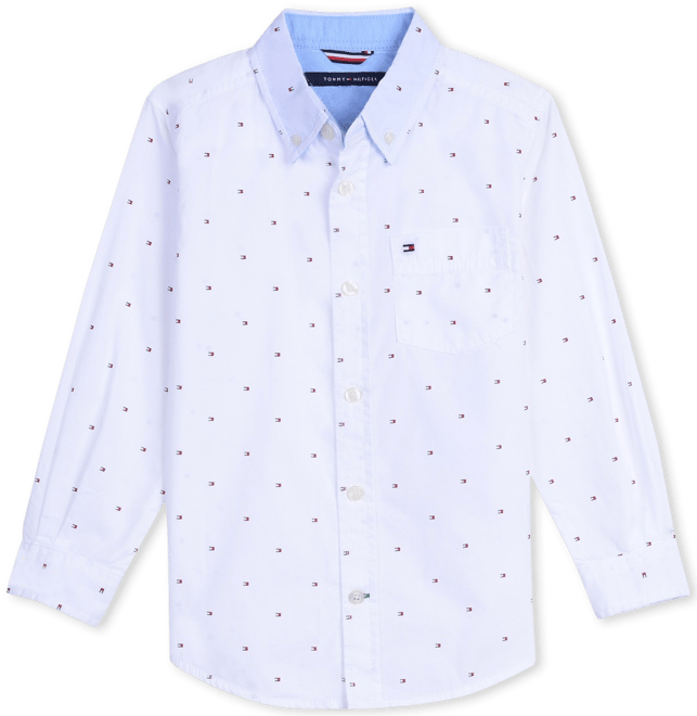 Big Boys Fred All Over Print Button-Down Shirt