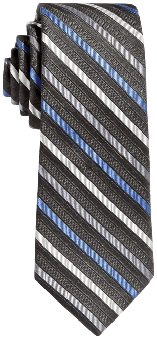 Big Boys Gemstone Striped Zipper Necktie