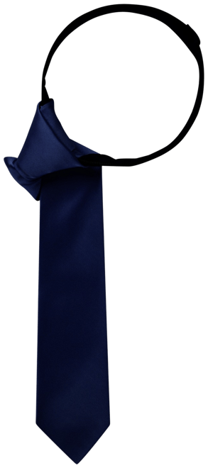 Big Boys Solid-Hue Twill Zipper Tie