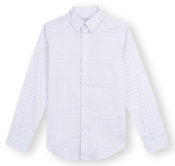 Big Boys Slim-Fit Stretch Logo Dot-Print Dress Shirt