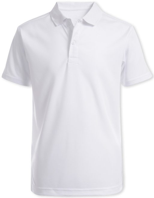 Big Boys Uniform Quick Dry Short Sleeve Performance Stretch Polo
