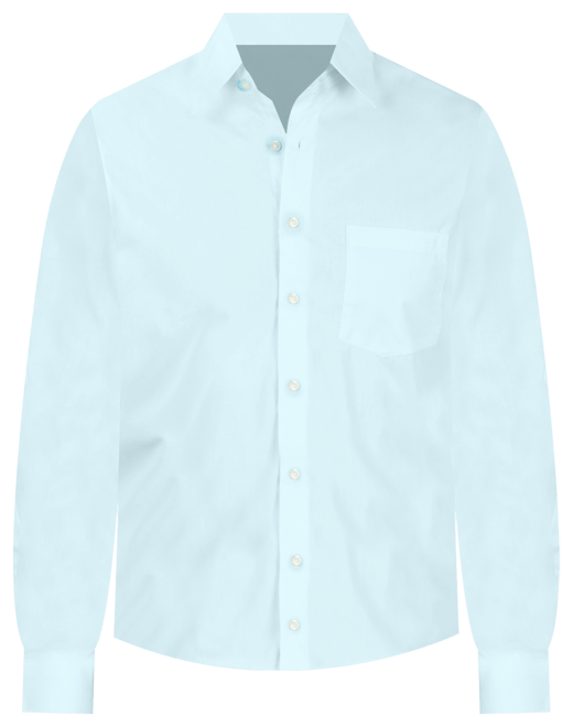Men's Regular Fit Point Collar Poplin Dress Shirt