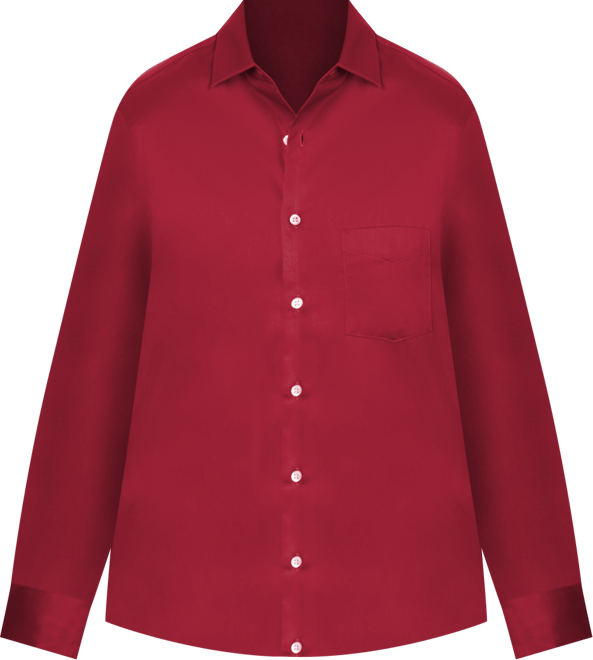 Men's Regular Fit Point Collar Poplin Dress Shirt