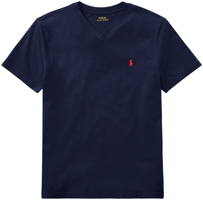 Big Boys Cotton Jersey V-Neck T-Shirt