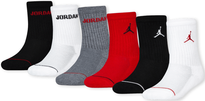 Big Kids' 6-Pk. Crew Socks