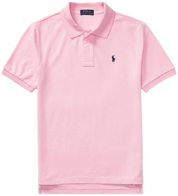 Big Boys Cotton Mesh Logo Polo Shirt
