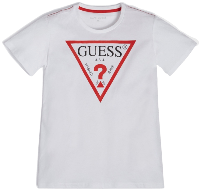 GUESS Big Boys Soft Jersey Short Sleeve Classic Logo T shirt Macy s