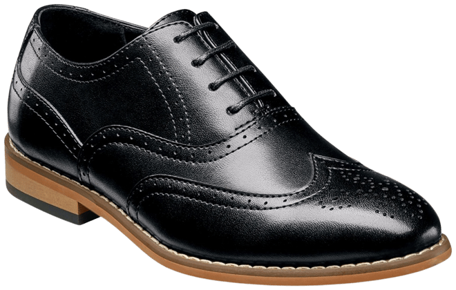 Little Boy Dunbar Wingtip Oxford Shoe