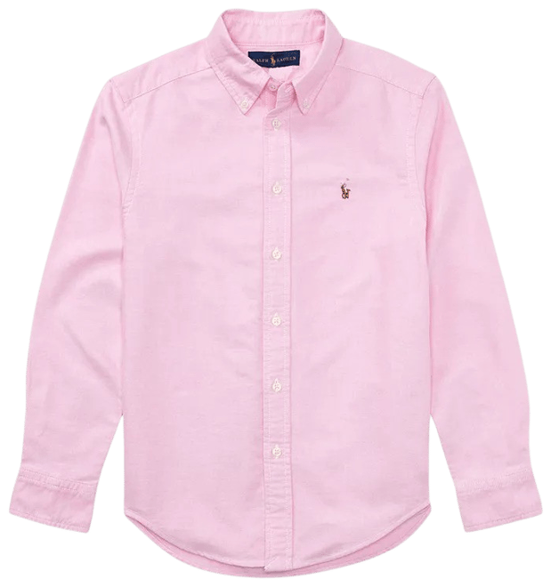 Polo Ralph Lauren Big Boys Embroidered Pony Logo Cotton Oxford