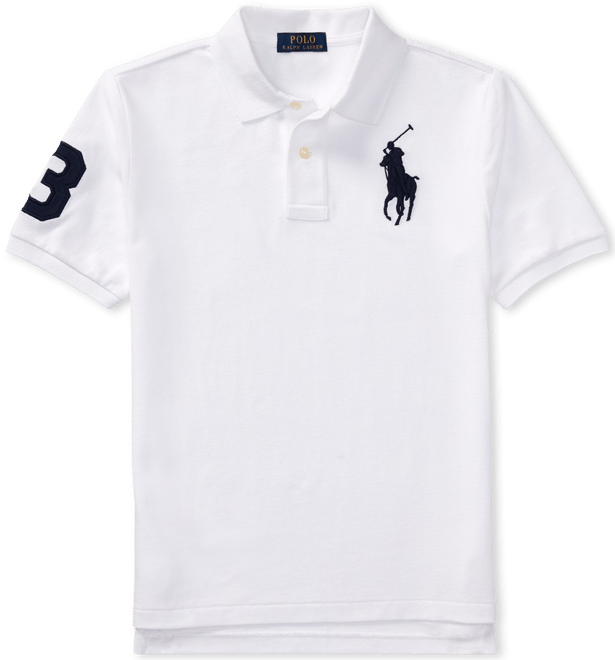 Big Boys Big Pony Cotton Mesh Short Sleeve Polo