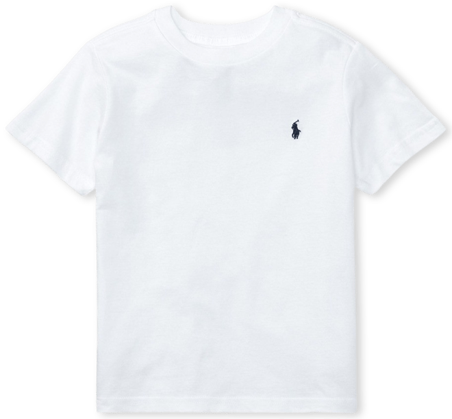 Polo cotton jersey crewneck tee hot sale