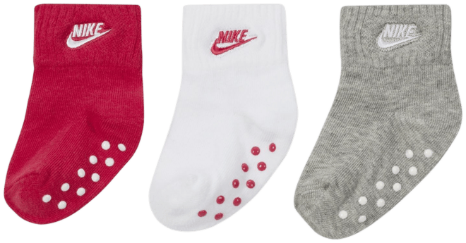 Nike Toddler Gripper Ankle Socks (3-Pack)