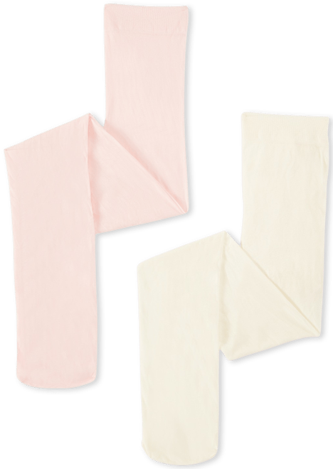 2-Pack Microfiber Tights, Little Girls & Big Girls