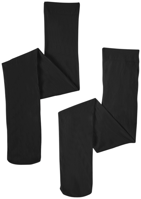 2-Pack Microfiber Tights, Little Girls & Big Girls