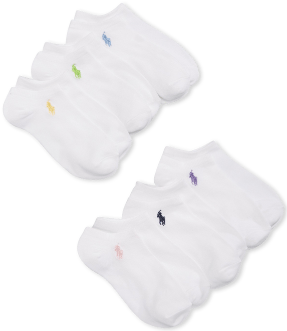 Polo Ralph Lauren 6-Pack Low-Cut Socks, Little & Big Girls