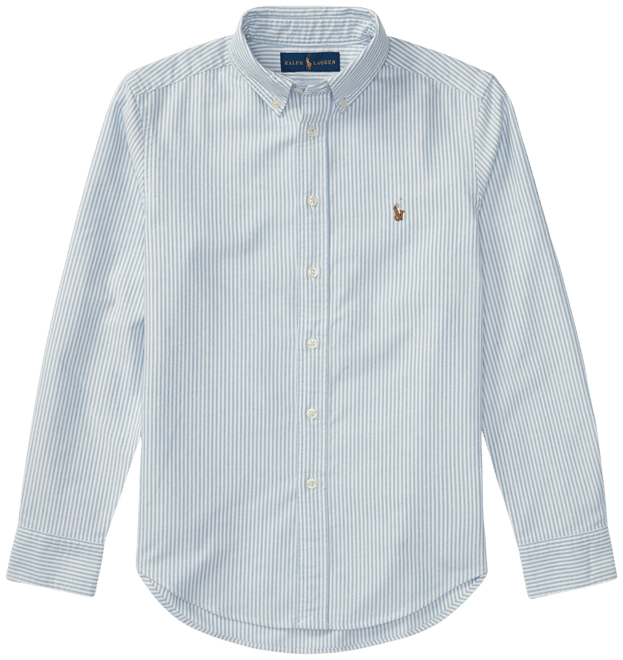 Big Boys Embroidered Pony Logo Cotton Oxford Shirt