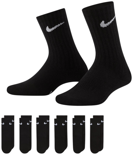 Nike Dri-FIT Little Kids' Crew Socks (6 Pairs)