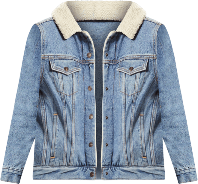 Levi's Women's Original Denim Trucker with Sherpa Lining - Macy's