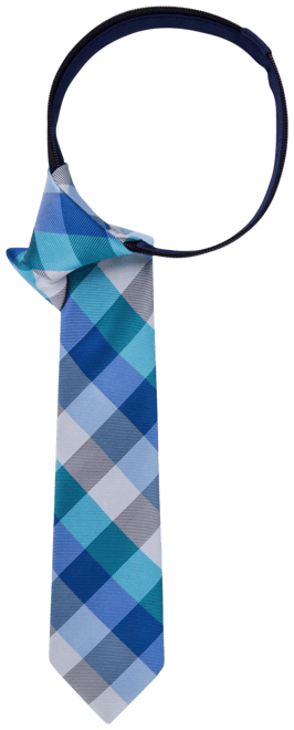 Big Boys All-Over Buffalo Grid Zipper Tie