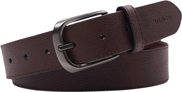 Men's Enamel Logo Ornament Casual Leather Belt