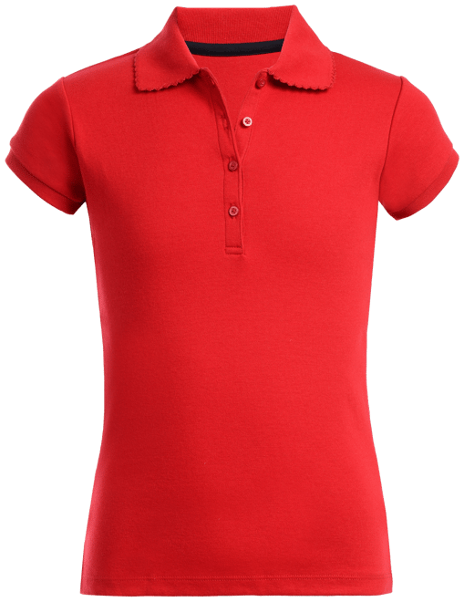 Big Girls Uniform Short Sleeve Polo Shirt