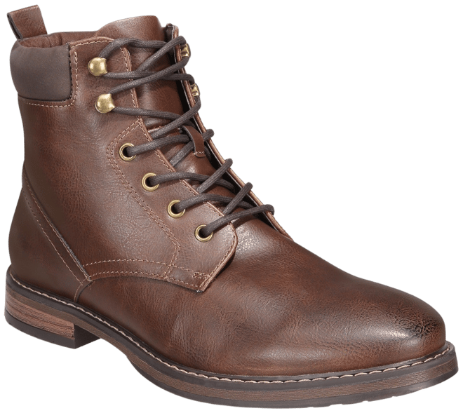 Club Room Men's Lace-Up Boots, Created for Macy's - Macy's