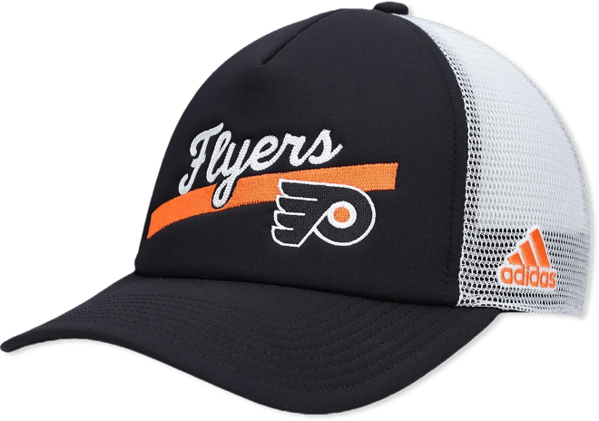 Women's Black, White Philadelphia Flyers Foam Trucker Snapback Hat