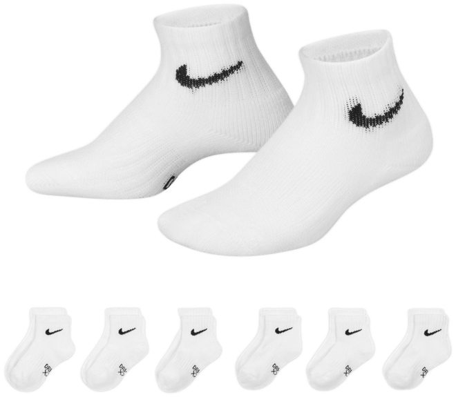Nike Dri-FIT Little Kids' Ankle Socks (6 Pairs)