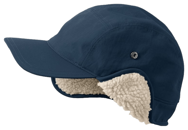 Lands' End Men's Squall Sherpa Lined Waterproof Winter Hat - Radiant Navy - S/M