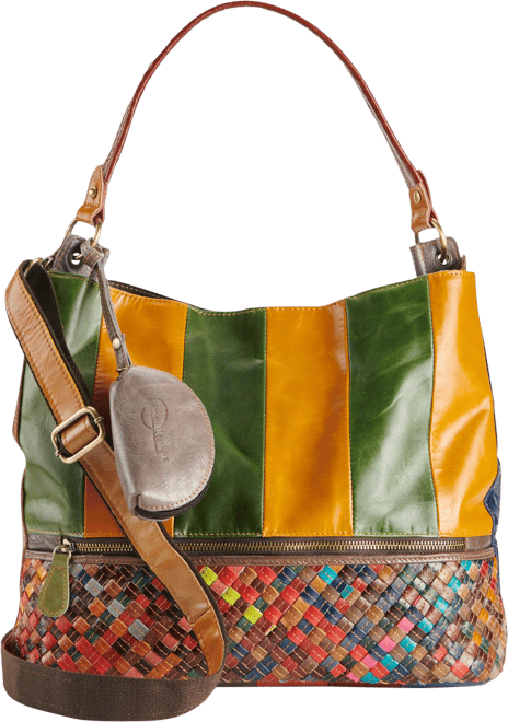 AmeriLeather Slim Leather Crossbody Bag