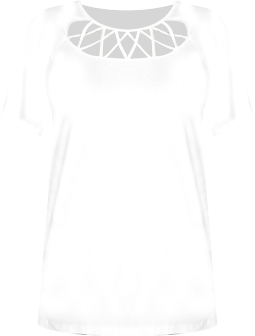 Women's Crisscross Cutout Short Sleeve Top