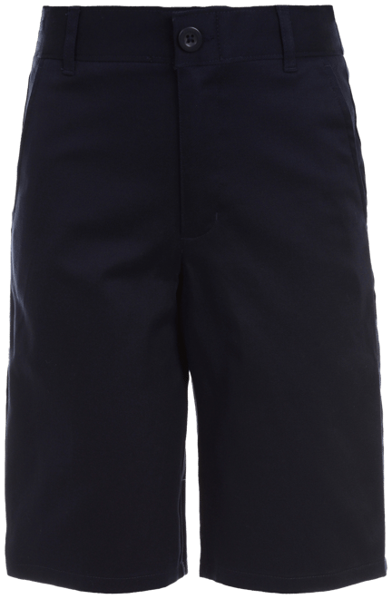 Big Boys Uniform Hunter Flat-Front Stretch Twill Shorts