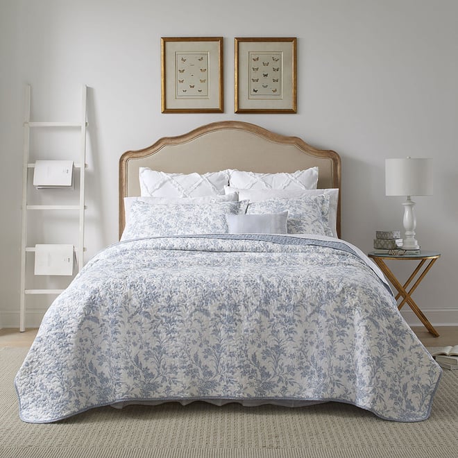 Laura Ashley Amberley Floral Reversible Quilt Set