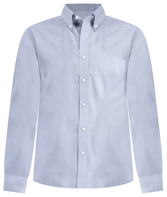 Men's Regular Fit Mini Gingham Dress Shirt, Created for Macy's