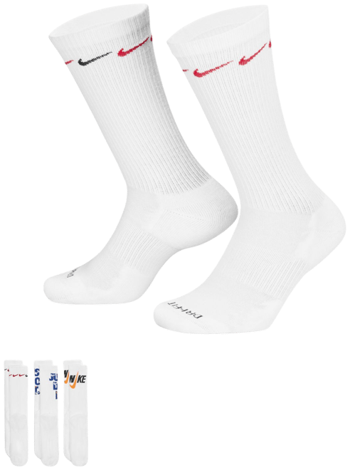 Nike Everyday Plus Cushioned Crew Socks (3 Pairs)