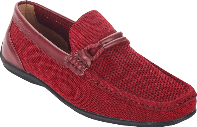 Men's Knit Lace-Strap Driving Loafer