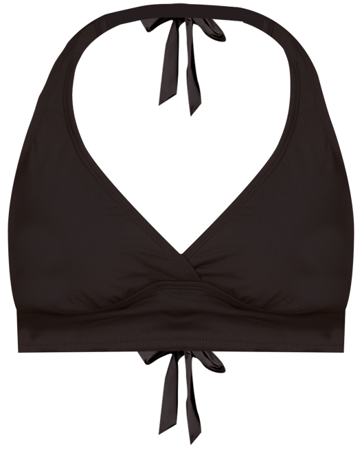 Solid Banded Halter Bikini Top