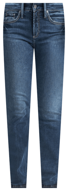 Silver Jeans Co. Suki Curvy Mid Rise Straight-Leg Jeans - Macy's