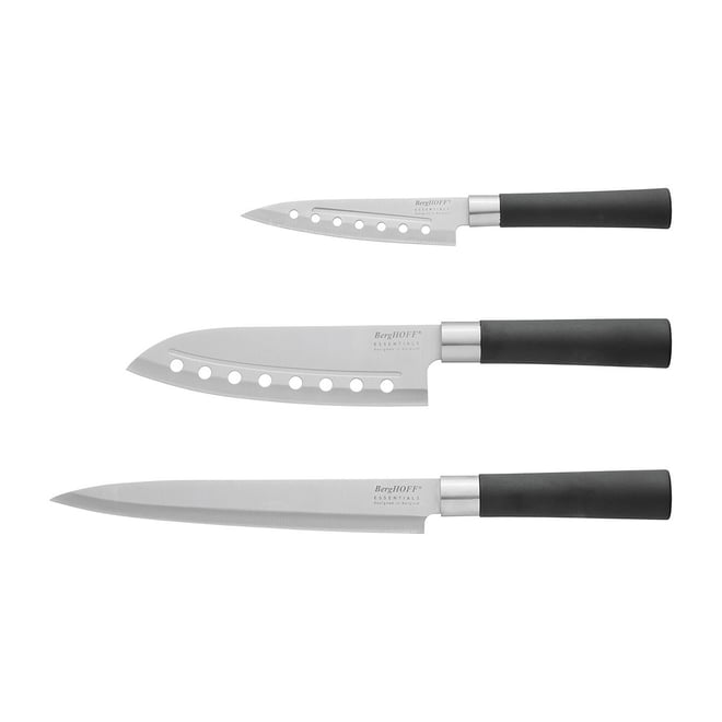 Nutriblade Knife Set of 3 by Granitestone, High Grade Professional Chef  Kitchen Knives Set, Stainless Steel Knife Set