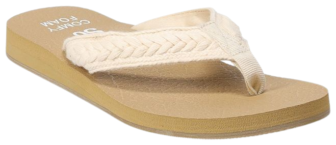 ROXY • Flip-flops, BIG KID 1 – WASHED + WORN