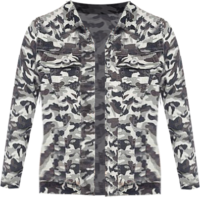 WDIRARA Women's Camo Print Denim Jacket