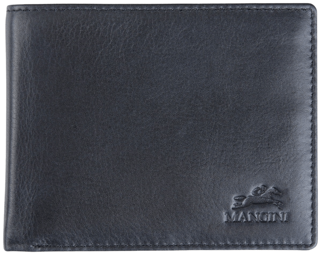 Men's Bellagio Collection Center Wing Bifold Wallet with Coin Pocket