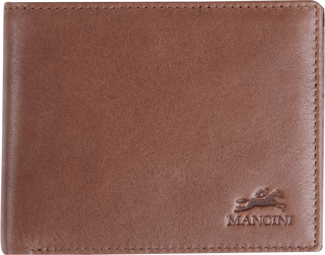 Men's Bellagio Collection Center Wing Bifold Wallet with Coin Pocket