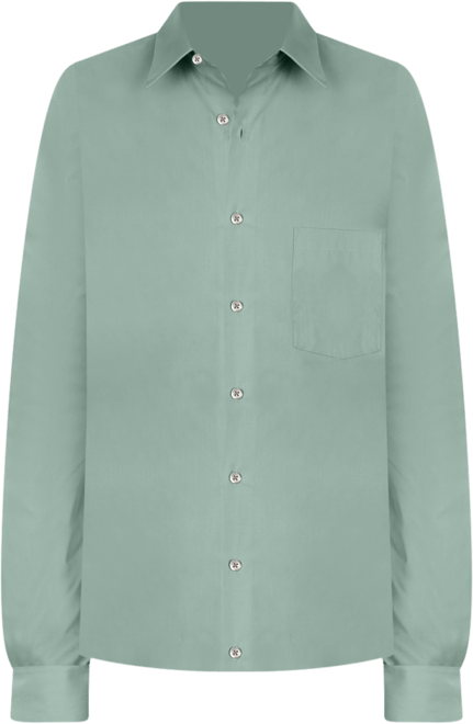 Men's Athletic Fitted Poplin Dress Shirt