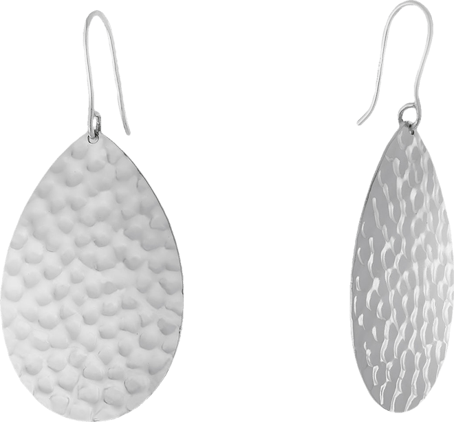 Silver Reflections Pure Silver Over Brass Pear Drop Earrings