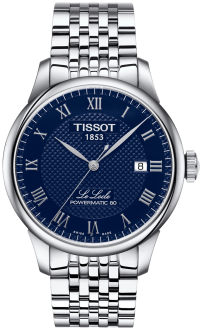 Men's Le Locle Powermatic 80 Automatic Stainless Steel Bracelet Watch 39.3mm