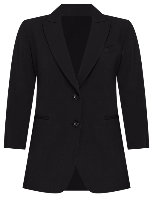 Notched Two-Button Blazer