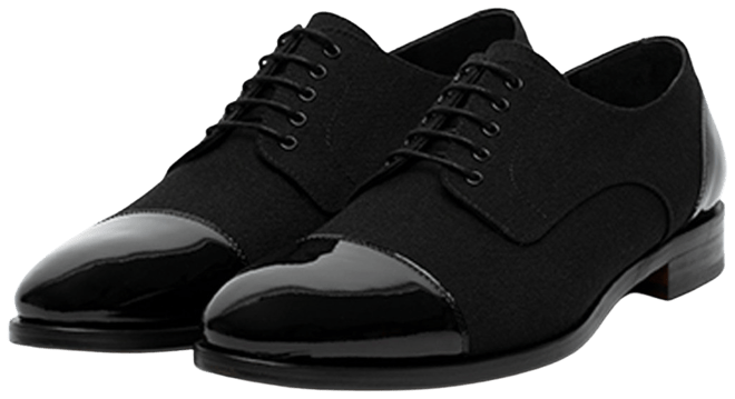 Men's Jack Handcrafted Leather, Velvet and Wool Dress Shoes